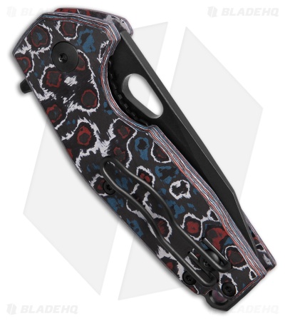 Fox Suru Liner Lock Knife Nebula Carbon Fiber (2.3" Black Stonewash)