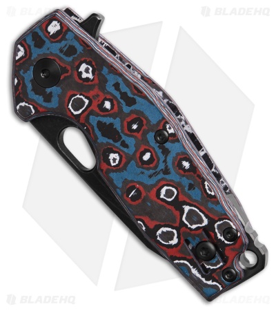 Fox Suru Liner Lock Knife Nebula Carbon Fiber (2.3" Black Stonewash)