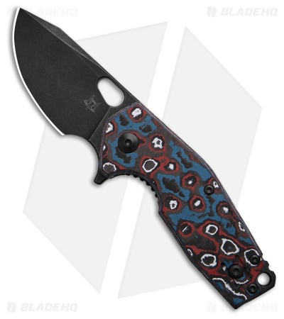 Fox Suru Liner Lock Knife Nebula Carbon Fiber (2.3" Black Stonewash)
