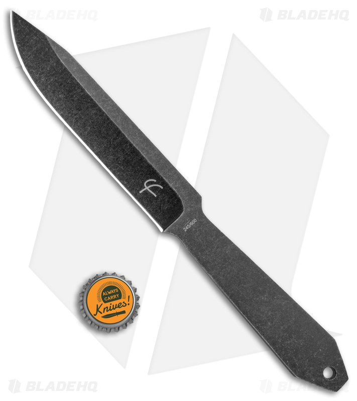 Fred Perrin Le Lancer Fixed Blade Knife (5.75" Black Stonewash)