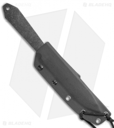 Fred Perrin Le Lancer Fixed Blade Knife (5.75" Black Stonewash)
