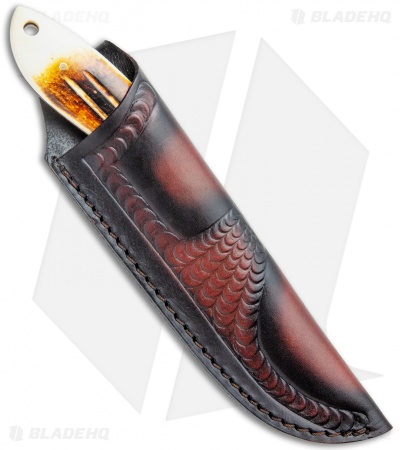 Frost Cutlery Chipaway Classic Fixed Blade Knife Bone (3.9" Damascus)