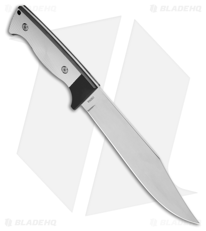 Frost Knight Guard II Fixed Blade Knife Black/Silver Aluminum (7" Mirror)