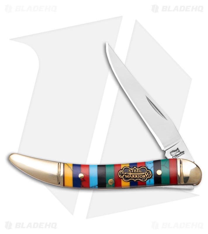 Frost Steel Warrior Slip Joint Knife Multi Color Spectrum Stone (2.2" Satin)