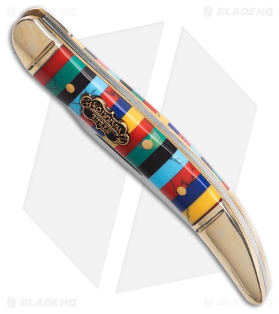 Frost Steel Warrior Slip Joint Knife Multi Color Spectrum Stone (2.2" Satin)