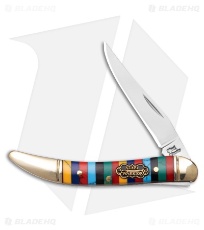 Frost Steel Warrior Slip Joint Knife Multi Color Spectrum Stone (2.2" Satin)