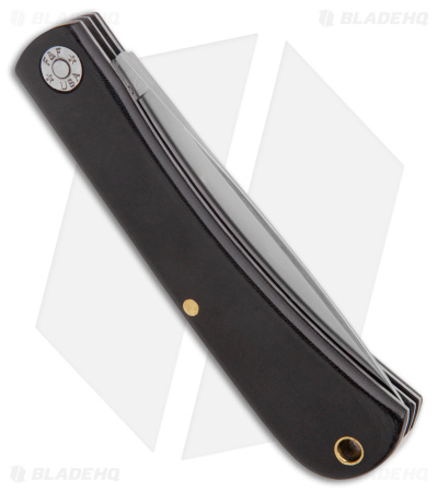 GEC #71 Farm & Field Tool Sudbuster Slip Joint Knife Black Micarta (3" Satin)