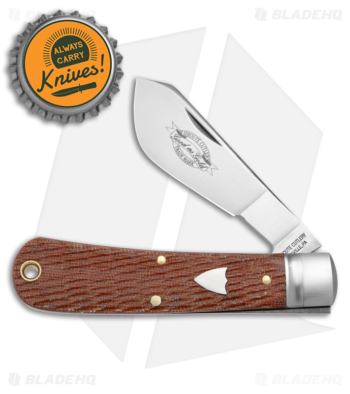 Great Eastern Cutlery #74 Cotton Sampler Knife Brown Micarta