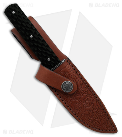 GEC H10 Hunter Fixed Blade Knife Green Jigged Bone Extra Small Seed (3.9" Satin)