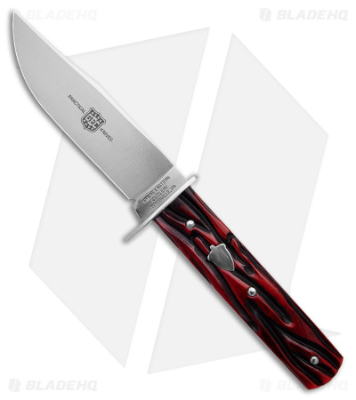 GEC H10 Hunter Fixed Blade Knife Red India Jigged Bone (3.9" Satin)