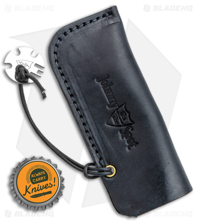 GEC Johnny on the Spot Leather Pocket Knife Sleeve - Black