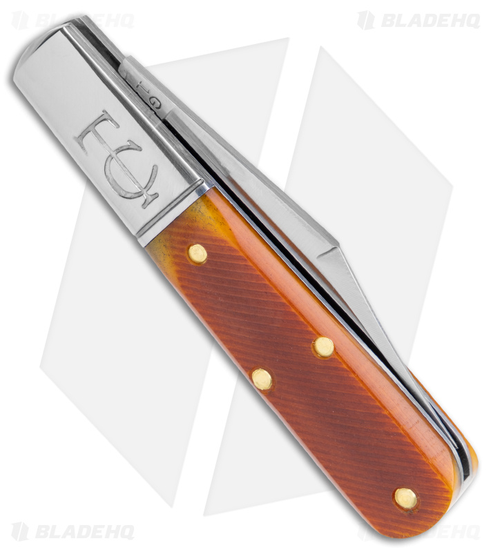 GEC #14 Tidioute Barlow Knife Goldenrod Sawcut Bone (2.35" Satin) 141122