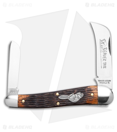 GEC Tidioute #38 John Chapman Knife Jigged Brazilian Cherry Wood (2.3" Satin)