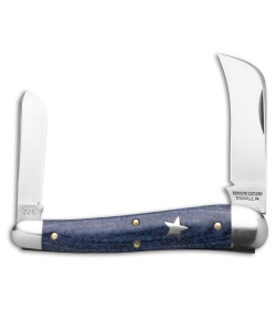 GEC Tidioute #38 John Chapman Pocket Knife Faded Denim Blue Micarta (2.3" Satin)