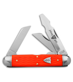 GEC Tidioute Cutlery Journeyman #15 Electrician Knife Jigged Orange Delrin