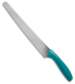 Gatco 14.25&quot; Fixed  Blade Bread Knife Teal Zytel | 223825