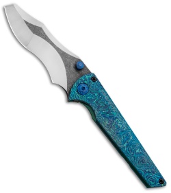 Gavko Custom Leopard Knife Electro Ano Timascus (3.25" Two-Tone)