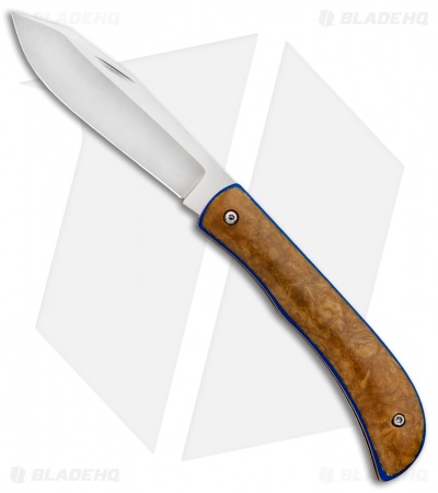 Gedraitis Knives Slip Joint Knife Antique 1953 U.S. Army Micarta (2.8" Satin)