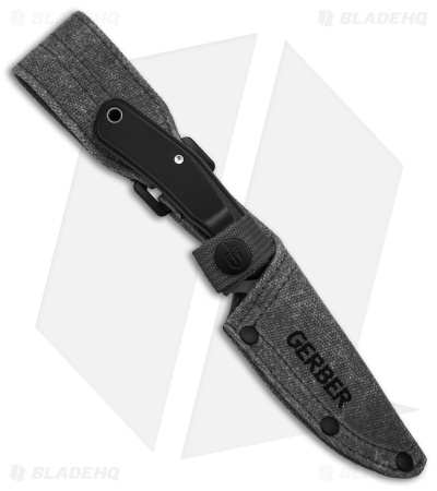 Gerber Downwind Caper Fixed Blade Knife Black (3.25" Satin)