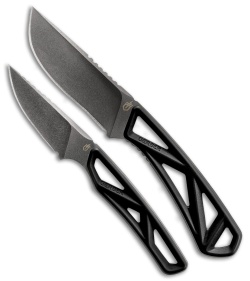 Gerber EXO-MOD Drop Point + EXO-MOD Caper Black Rubber (3.8" Blackwash) G1065813