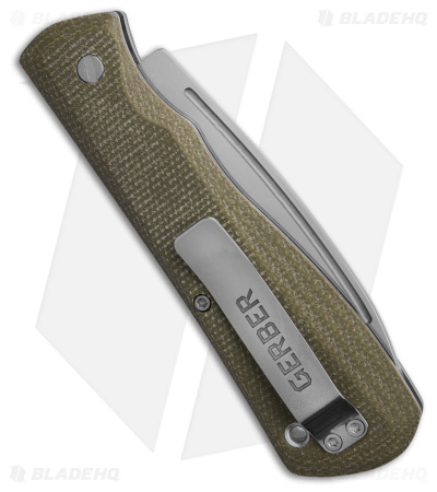 Gerber Mansfield Slip Joint Knife Olive Micarta (3.1" Satin) 