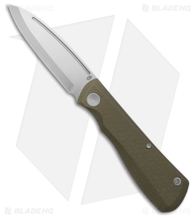 Gerber Mansfield Slip Joint Knife Olive Micarta (3.1" Satin) 
