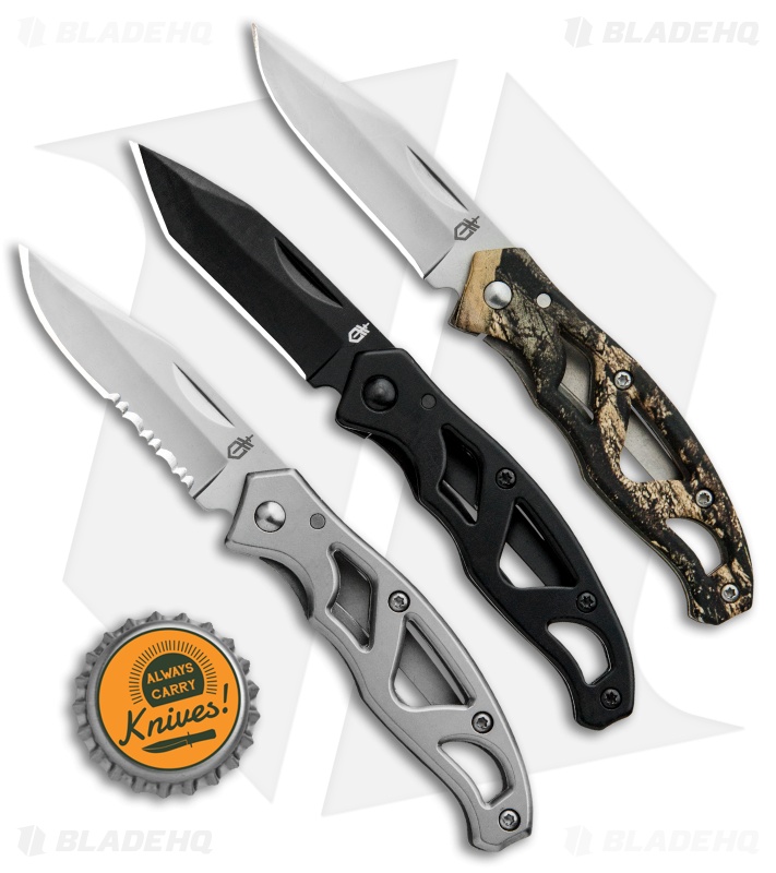 Gerber Mini Paraframe 3 Piece Combo Pack (Black, Camo, Bead Blast) 31-003256