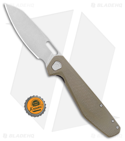 Gerber Slimsada Frame Lock Knife Olive Micarta (3.45" Stonewash)