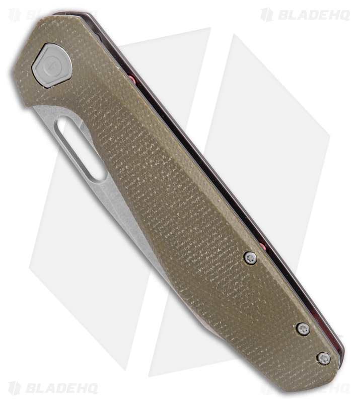 Gerber Slimsada Frame Lock Knife Olive Micarta (3.45" Stonewash)