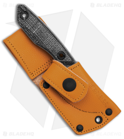 Gerber Stowe Fixed Blade Knife Black Micarta (2.5" Stone Wash)