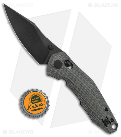 GiantMouse Vox/Anso ACE Nazca Exclusive Bar Lock Knife Black Micarta (3.2" PVD)