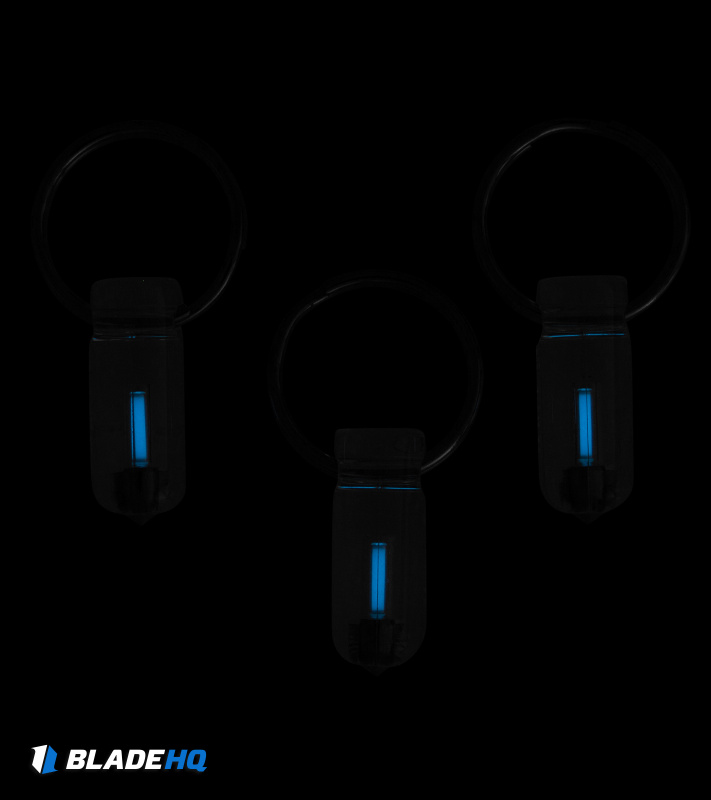 Glow Rhino Spark 3-Pack Glass Breaker Tritium Glow Fob (Blue)