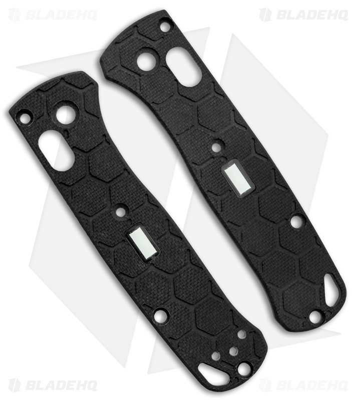 Glow Rhino Benchmade Mini Bugout G-10 Scales With Tritium Insert (Black)
