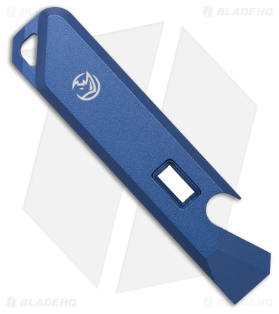 Glow Rhino Blue Aluminum Prybar Blue Tritium Blade HQ