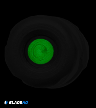 Glow Rhino Tritium Rockwall Thumb Studs Stainless Steel (Green)