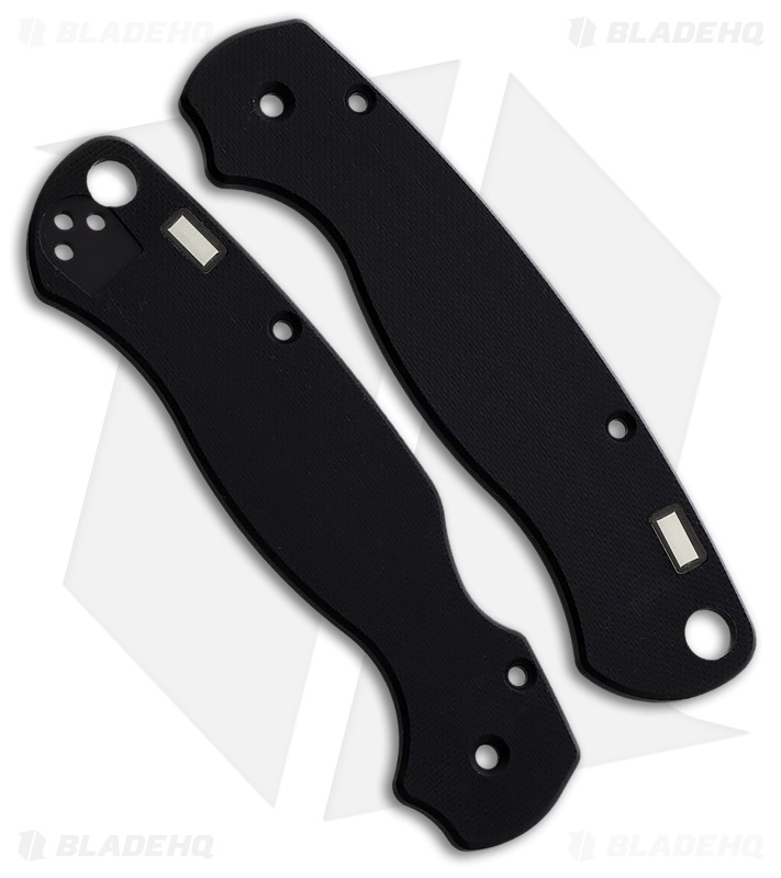 Glow Rhino Spyderco Para2 G-10 Scales With Tritium Inserts (Black)