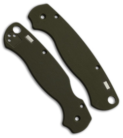 Glow Rhino Spyderco Para2 G-10 Scales With Tritium Inserts (OD Green)*DISC*