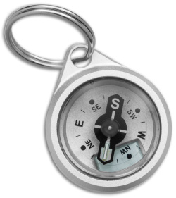 Glow Rhino Waypoint Compass Keychain