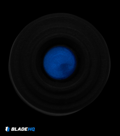 Glow Rhino Tritium Knafs Lander Thumb Studs Black Stainless Steel (Blue)