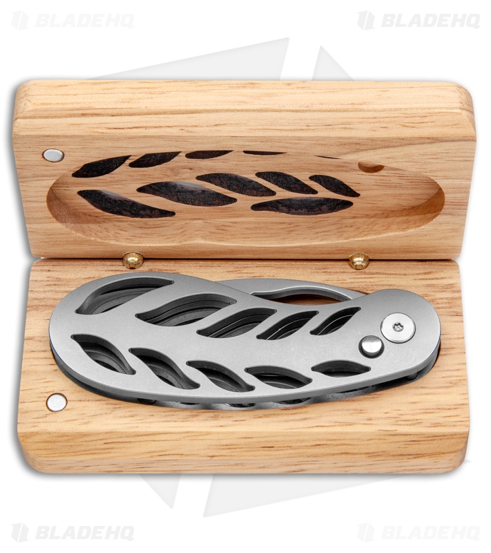 Grainger Mckoy's Hand-Cut Knife Automatic Titanium (3.5" Bead Blast)