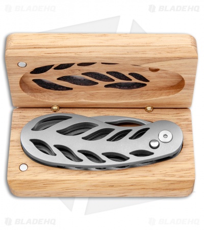Grainger Mckoy's Hand-Cut Knife Automatic Titanium (3.5" Bead Blast)