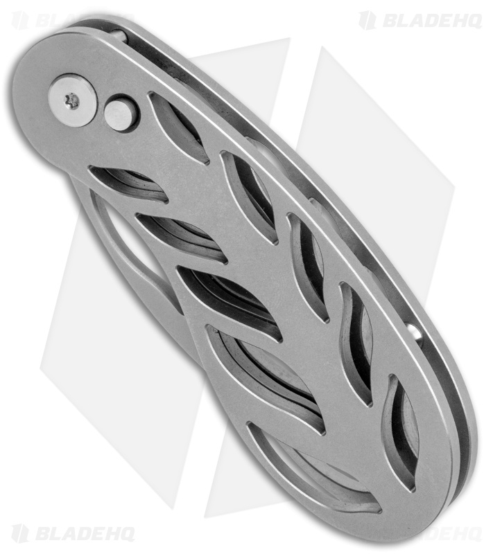 Grainger Mckoy's Hand-Cut Knife Automatic Titanium (3.5" Bead Blast)