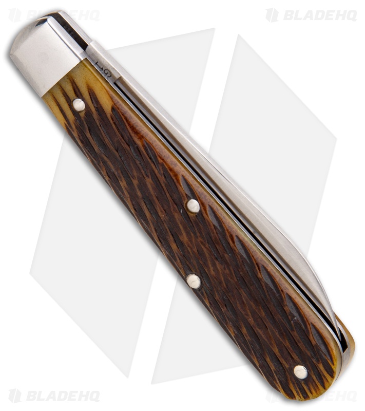 GEC #15 Tidoute Huckleberry Boy's Knife | Yellow Jigged Bone