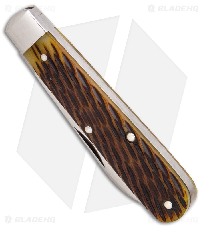 GEC #15 Tidoute Huckleberry Boy's Knife 3.375" Antique Yellow Jigged Bone 152118