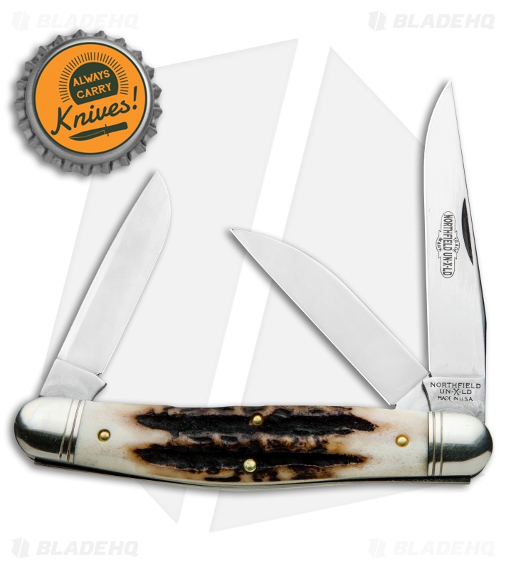 GEC Northfield Dixie - Stockman Pocket Knife | Sambar Stag | Blade HQ