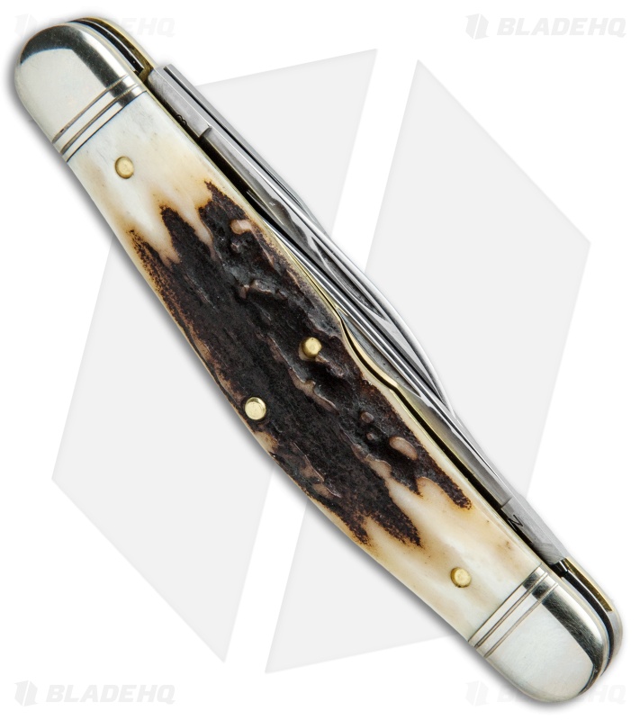 GEC #82 Northfield UN-X-LD Dixie Stockman Pocket Knife 4.13" Sambar Stag 828318 