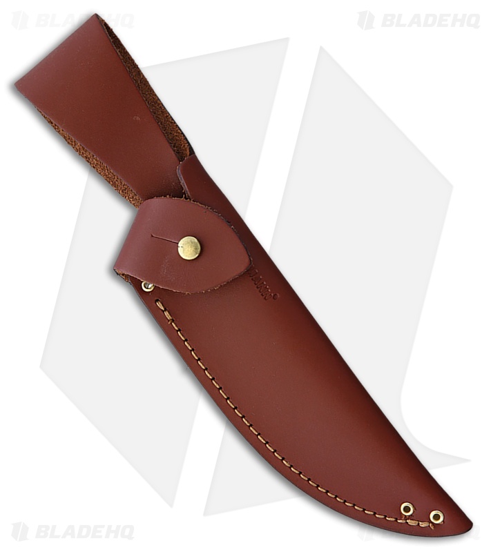 Grohmann Large Skinner Fixed Blade Knife Brown Wood (5" Satin)