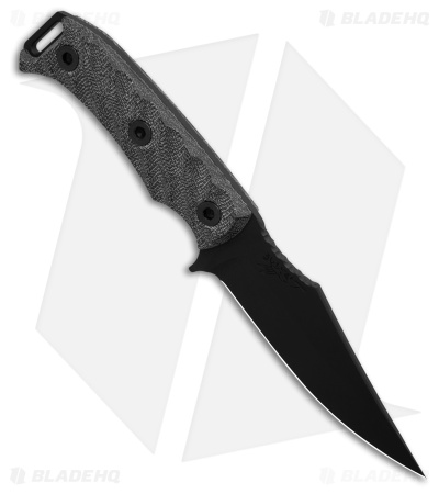 Half Face Blades Tosahwi Fixed Blade Knife Gray Micarta (4" Black Cerakote)