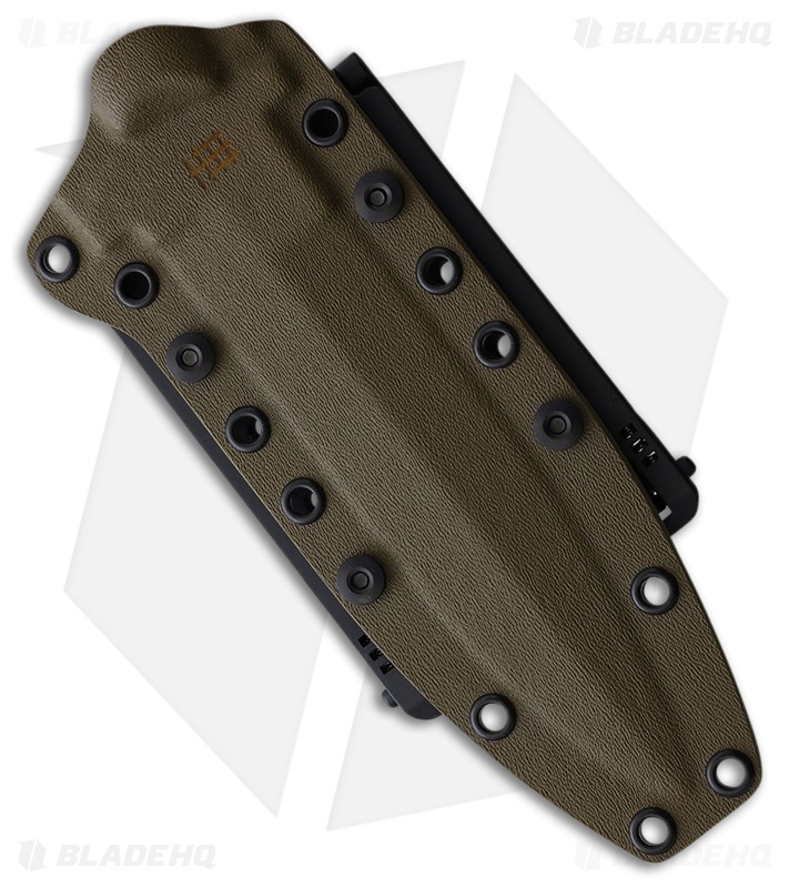 Halfbreed Blades Medium Infantry Knife Green G-10 Green Serr