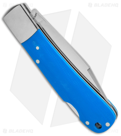 HPA Grandair SWS Salmon Lockback Knife Blue G-10 (3.4" Satin)